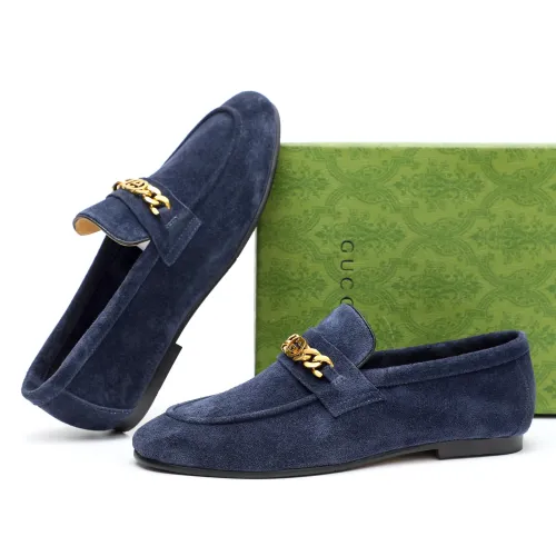 Replica Gucci Oxfords Shoes For Men #1434160 $92.00 USD for Wholesale