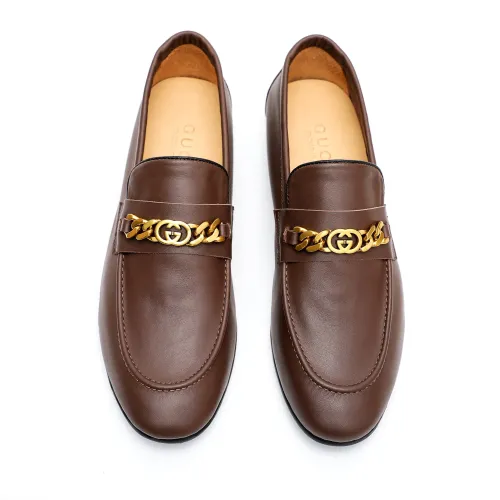 Replica Gucci Oxfords Shoes For Men #1434162 $92.00 USD for Wholesale