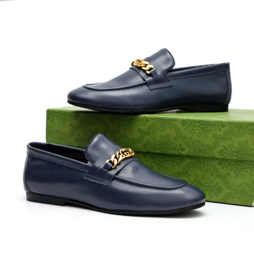 Replica Gucci Oxfords Shoes For Men #1434163 $92.00 USD for Wholesale