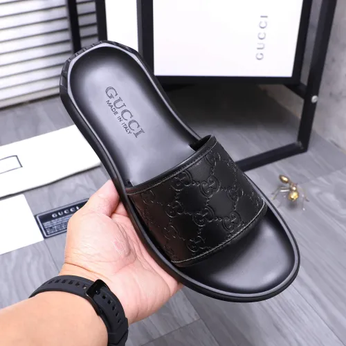 Replica Gucci Slippers For Men #1434178 $45.00 USD for Wholesale