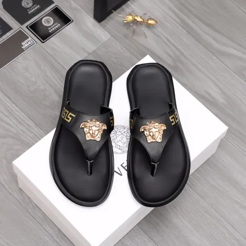 Replica Versace Slippers For Men #1434181 $45.00 USD for Wholesale