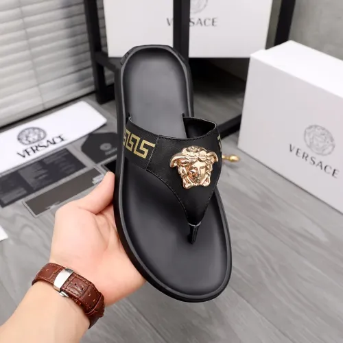 Replica Versace Slippers For Men #1434181 $45.00 USD for Wholesale