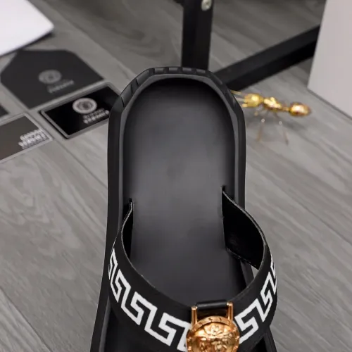 Replica Versace Slippers For Men #1434183 $45.00 USD for Wholesale