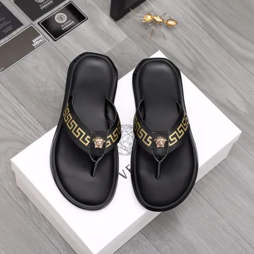 Replica Versace Slippers For Men #1434185 $45.00 USD for Wholesale