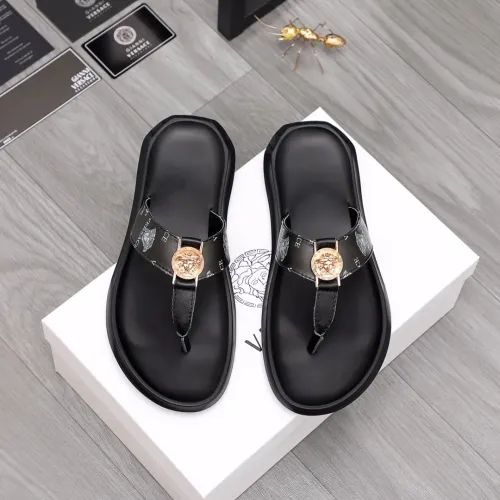 Replica Versace Slippers For Men #1434187 $45.00 USD for Wholesale