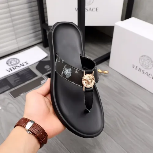 Replica Versace Slippers For Men #1434187 $45.00 USD for Wholesale