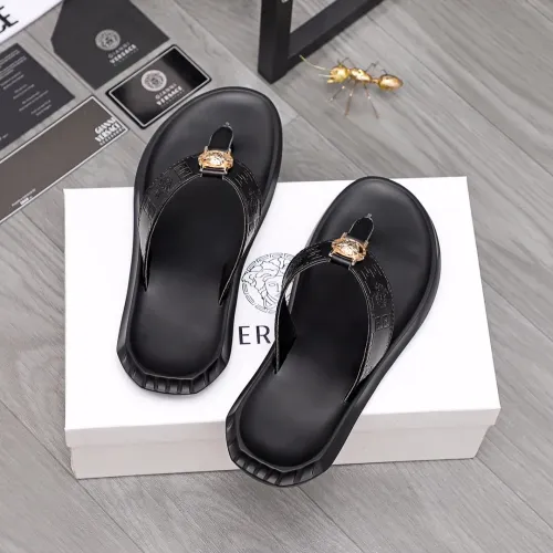 Replica Versace Slippers For Men #1434190 $45.00 USD for Wholesale