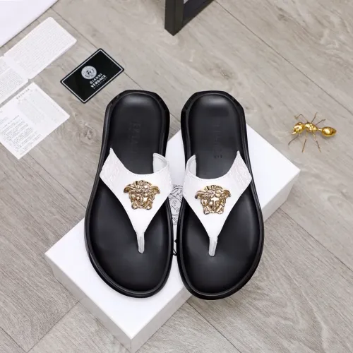 Replica Versace Slippers For Men #1434191 $45.00 USD for Wholesale