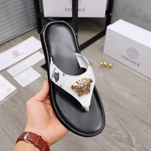 Replica Versace Slippers For Men #1434194 $45.00 USD for Wholesale