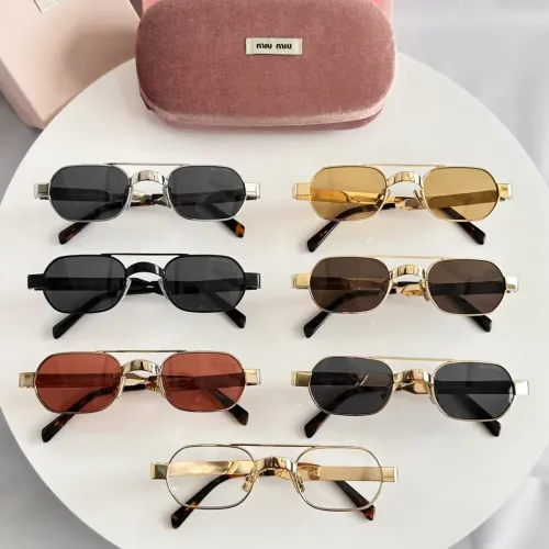 Replica MIU MIU AAA Quality Sunglasses #1434202 $60.00 USD for Wholesale