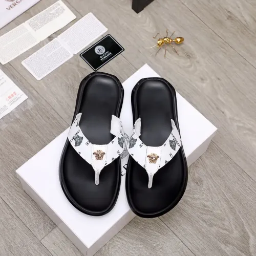 Replica Versace Slippers For Men #1434203 $45.00 USD for Wholesale