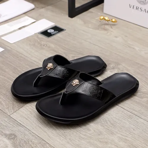 Replica Versace Slippers For Men #1434211 $45.00 USD for Wholesale