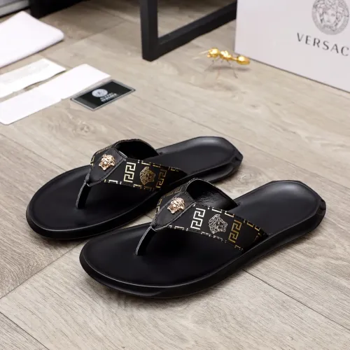 Replica Versace Slippers For Men #1434220 $45.00 USD for Wholesale