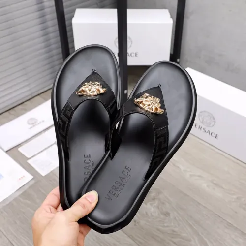 Replica Versace Slippers For Men #1434231 $45.00 USD for Wholesale