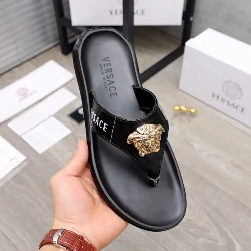 Replica Versace Slippers For Men #1434232 $45.00 USD for Wholesale