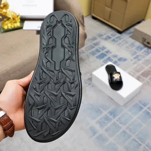 Replica Versace Slippers For Men #1434236 $45.00 USD for Wholesale