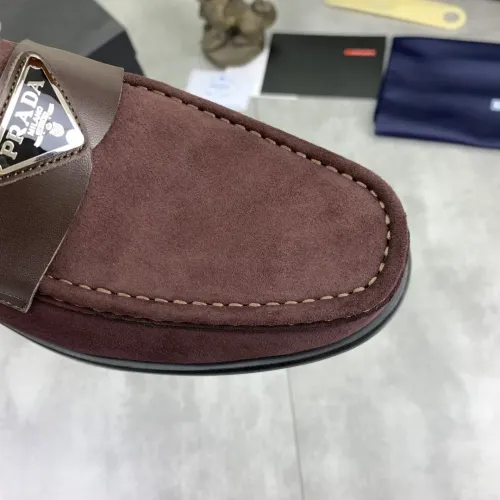 Replica Prada Leather Shoes For Men #1434247 $102.00 USD for Wholesale