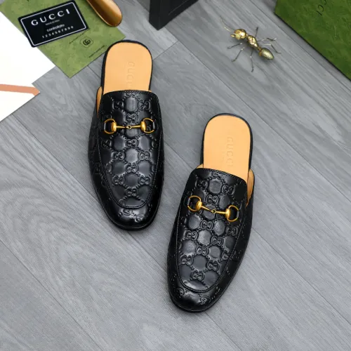 Replica Gucci Slippers For Men #1434308 $82.00 USD for Wholesale