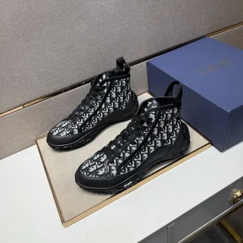 Replica Christian Dior High Top Shoes For Men #1434361 $92.00 USD for Wholesale