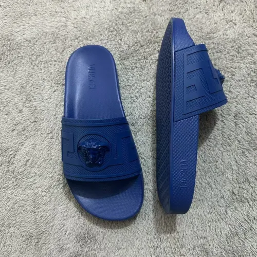 Replica Versace Slippers For Men #1434378 $52.00 USD for Wholesale
