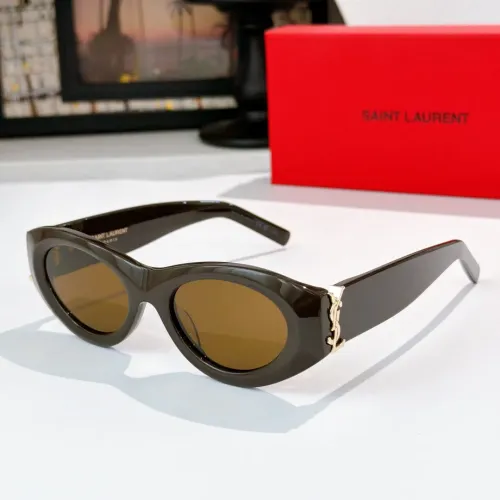 Cheap Yves Saint Laurent YSL AAA Quality Sunglasses #1434379, $$60.00 USD On Yves Saint Laurent YSL AAA Quality Sunglasses