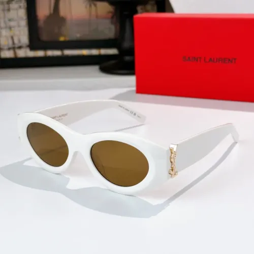Cheap Yves Saint Laurent YSL AAA Quality Sunglasses #1434382, $$60.00 USD On Yves Saint Laurent YSL AAA Quality Sunglasses