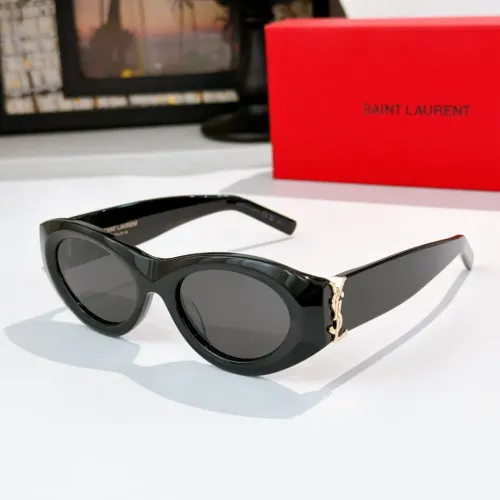 Cheap Yves Saint Laurent YSL AAA Quality Sunglasses #1434383, $$60.00 USD On Yves Saint Laurent YSL AAA Quality Sunglasses