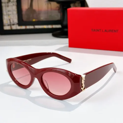 Cheap Yves Saint Laurent YSL AAA Quality Sunglasses #1434391, $$60.00 USD On Yves Saint Laurent YSL AAA Quality Sunglasses