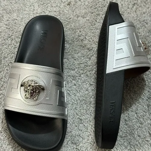 Replica Versace Slippers For Men #1434400 $52.00 USD for Wholesale