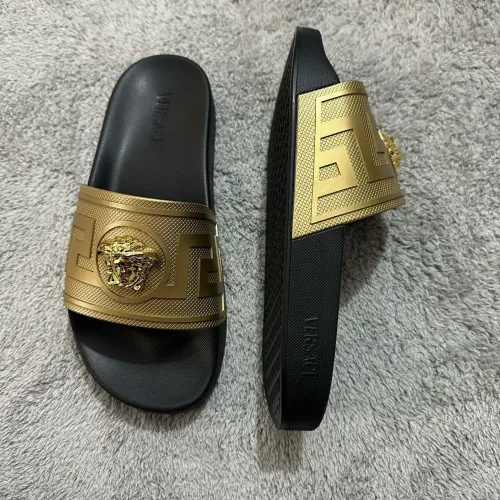 Replica Versace Slippers For Men #1434405 $52.00 USD for Wholesale