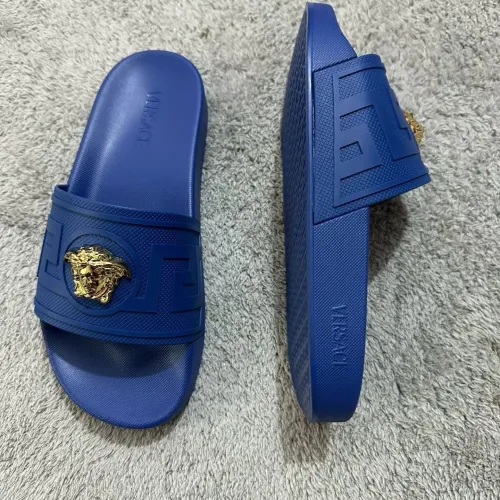 Replica Versace Slippers For Men #1434430 $52.00 USD for Wholesale