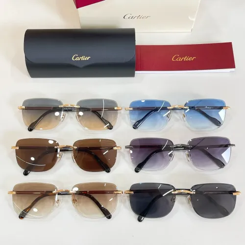 Replica Cartier AAA Quality Sunglassess #1434437 $60.00 USD for Wholesale
