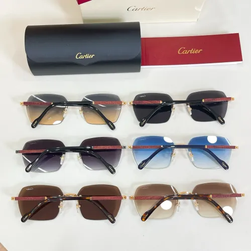 Replica Cartier AAA Quality Sunglassess #1434441 $60.00 USD for Wholesale