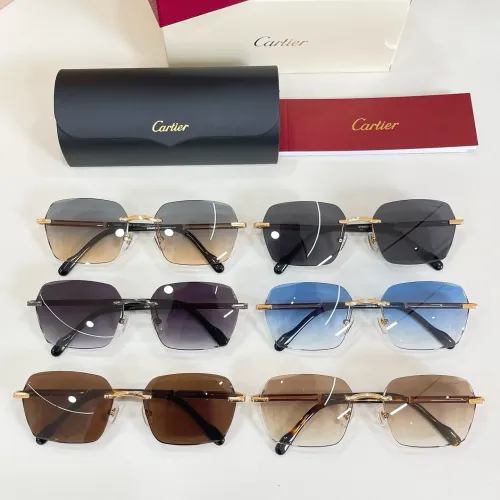 Replica Cartier AAA Quality Sunglassess #1434444 $60.00 USD for Wholesale
