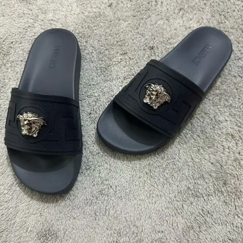 Replica Versace Slippers For Men #1434446 $52.00 USD for Wholesale