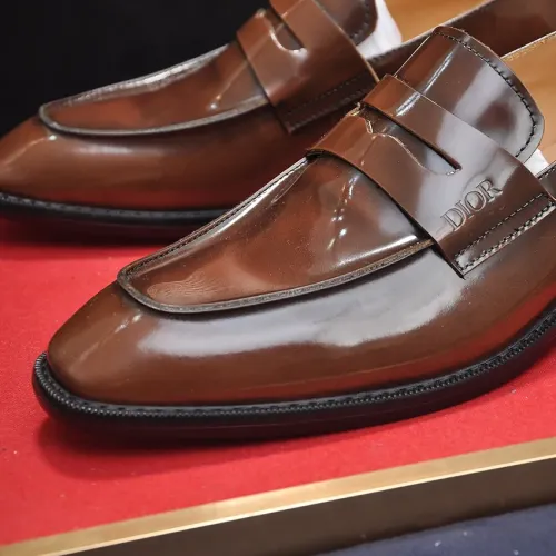 Replica Christian Dior Leather Shoes For Men #1434538 $115.00 USD for Wholesale