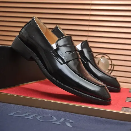 Replica Christian Dior Leather Shoes For Men #1434539 $115.00 USD for Wholesale