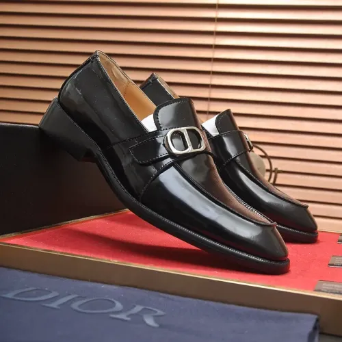 Replica Christian Dior Leather Shoes For Men #1434541 $115.00 USD for Wholesale