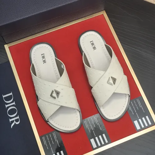 Replica Christian Dior Slippers For Men #1434555 $52.00 USD for Wholesale