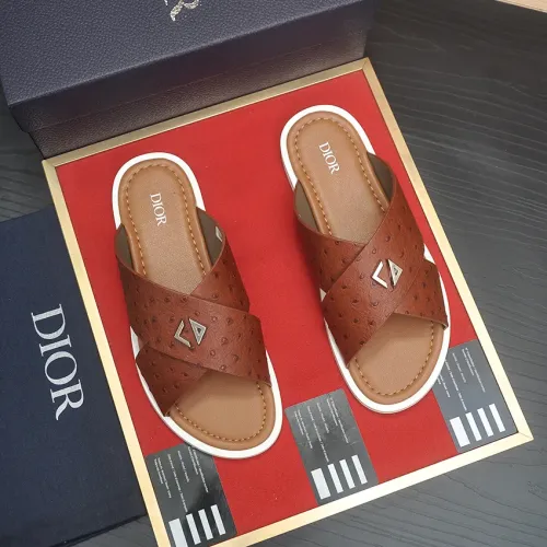 Replica Christian Dior Slippers For Men #1434556 $52.00 USD for Wholesale