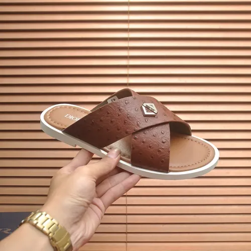 Replica Christian Dior Slippers For Men #1434556 $52.00 USD for Wholesale