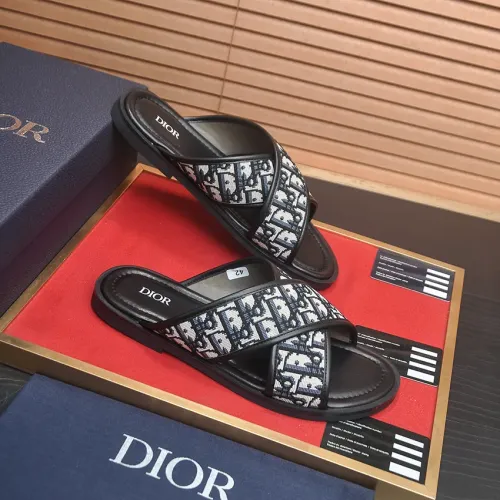 Replica Christian Dior Slippers For Men #1434563 $52.00 USD for Wholesale
