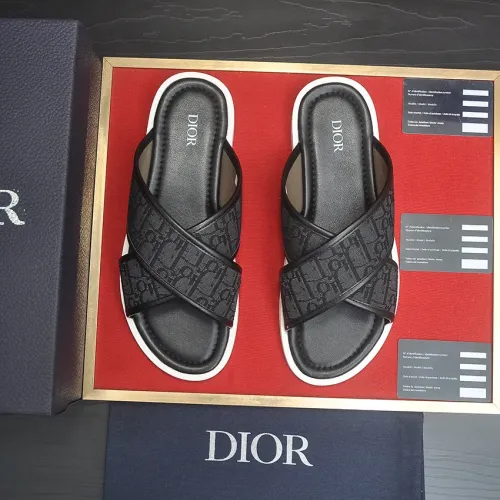 Replica Christian Dior Slippers For Men #1434564 $52.00 USD for Wholesale