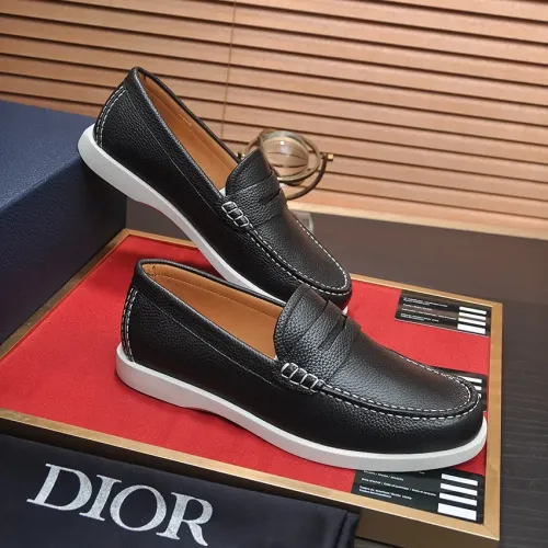 Replica Christian Dior Leather Shoes For Men #1434695 $102.00 USD for Wholesale