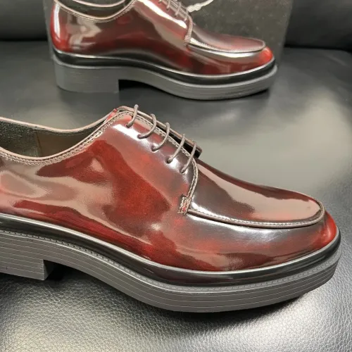 Replica Prada Leather Shoes For Men #1434748 $150.00 USD for Wholesale