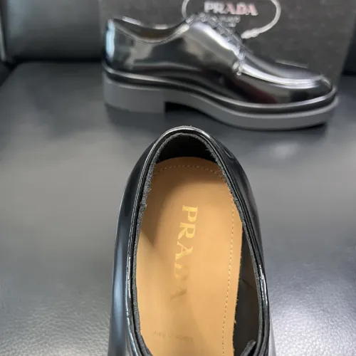 Replica Prada Leather Shoes For Men #1434749 $150.00 USD for Wholesale