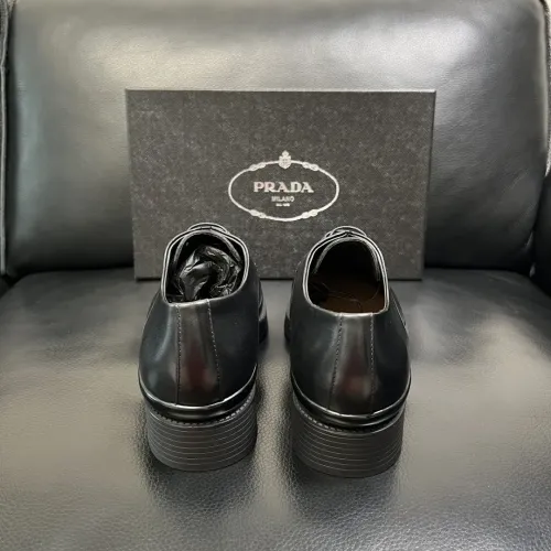 Replica Prada Leather Shoes For Men #1434750 $150.00 USD for Wholesale