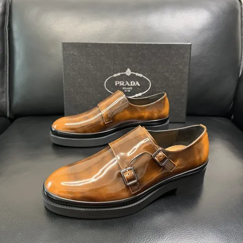 Cheap Prada Leather Shoes For Men #1434751, $$150.00 USD On Prada Leather Shoes