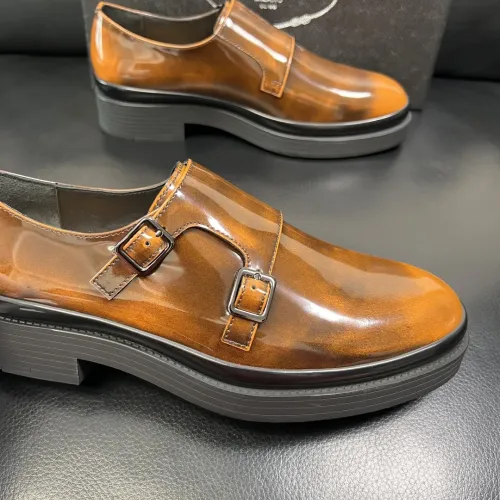 Replica Prada Leather Shoes For Men #1434751 $150.00 USD for Wholesale