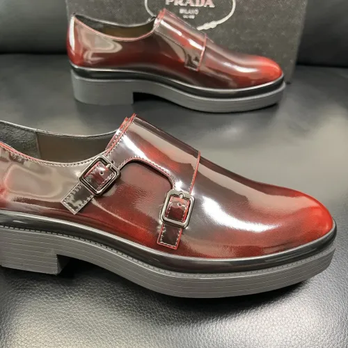 Replica Prada Leather Shoes For Men #1434752 $150.00 USD for Wholesale